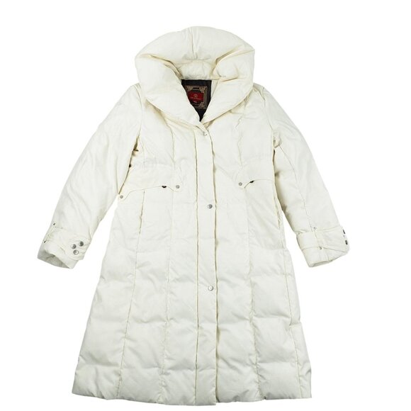Cole Haan Jackets & Blazers - Cole Haan Women's Large Fill 80% Down, 20% Feather Coat Ivory Cream Jacket EUC